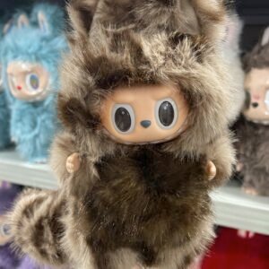 18cm Handmade Custom Chocolate Labubu vinyl plush pendant