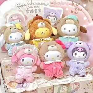 17cm Latte Baby Sanrio Characters vinyl plush pendant（All Members）