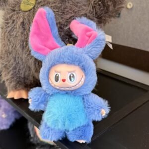 25cm Custom Stich Labubu vinyl plush pendant