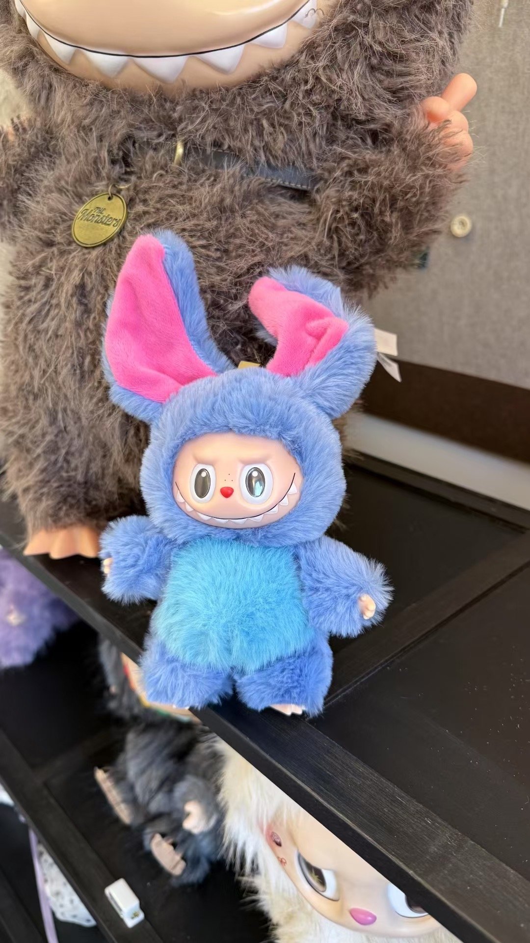 25cm Custom Stich Labubu vinyl plush pendant