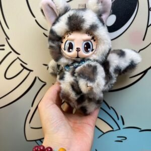 18cm Custom Cow Labubu vinyl plush pendant