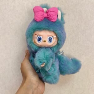 18cm Custom Teal Labubu vinyl plush pendant