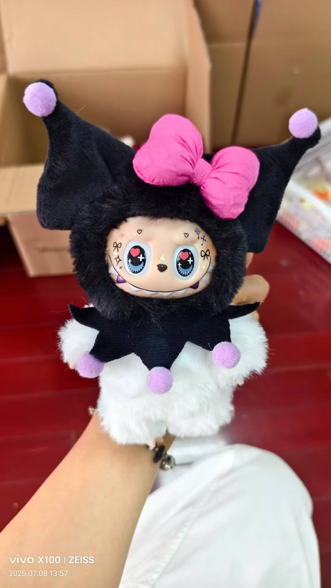 Pre-Order 18cm Custom Kuromi Labubu vinyl plush pendant