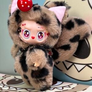 18cm Custom Coffee Cat Labubu vinyl plush pendant