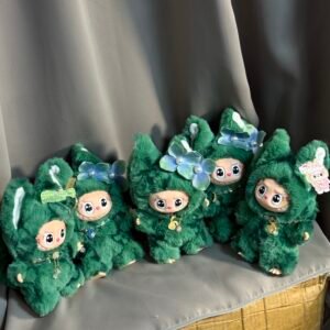 17cm Custom Hawaii Labubu With Magnetic Tail vinyl plush pendant（All The Colors）