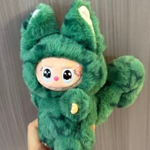 17cm Custom Turquoise Fox Labubu vinyl plush pendant