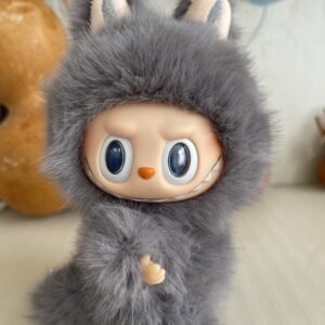 18cm Custom Gery Labubu With Wings vinyl plush pendant