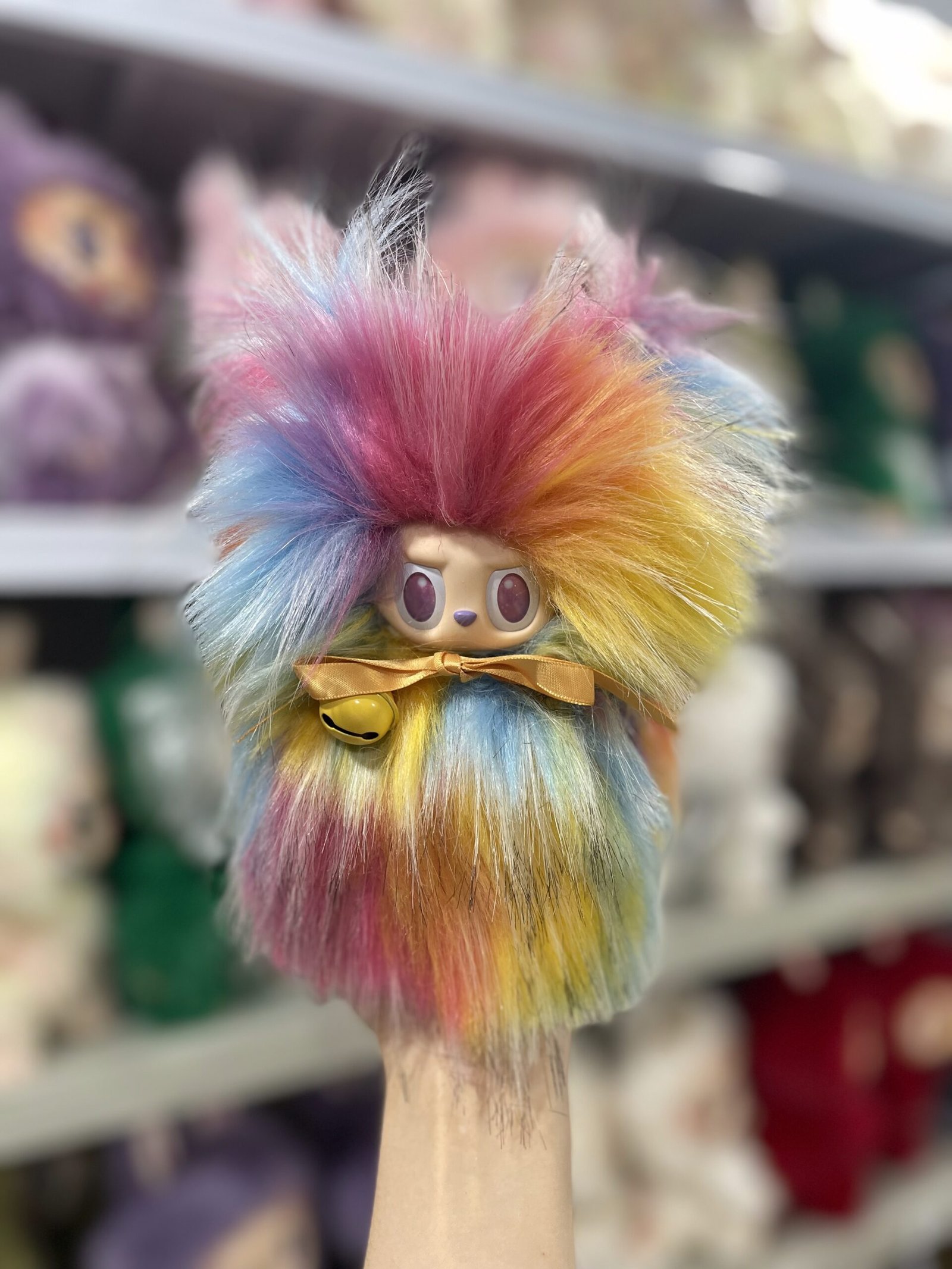 17cm Custom Colorful Fox Labubu vinyl plush pendant - Image 2