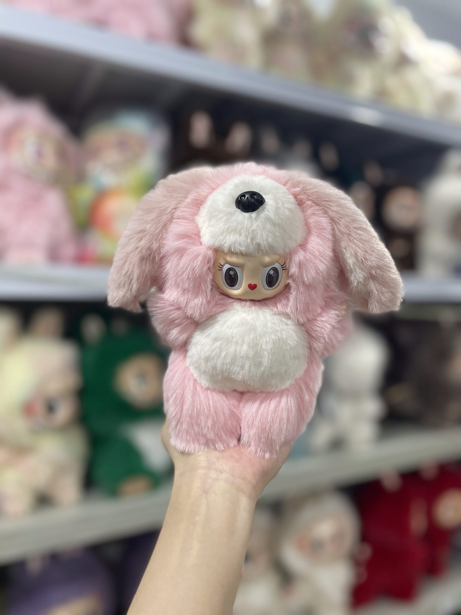 18cm Handmade Custom Long-Ear PUPPY Labubu vinyl plush pendant (All The Colors) - Image 2