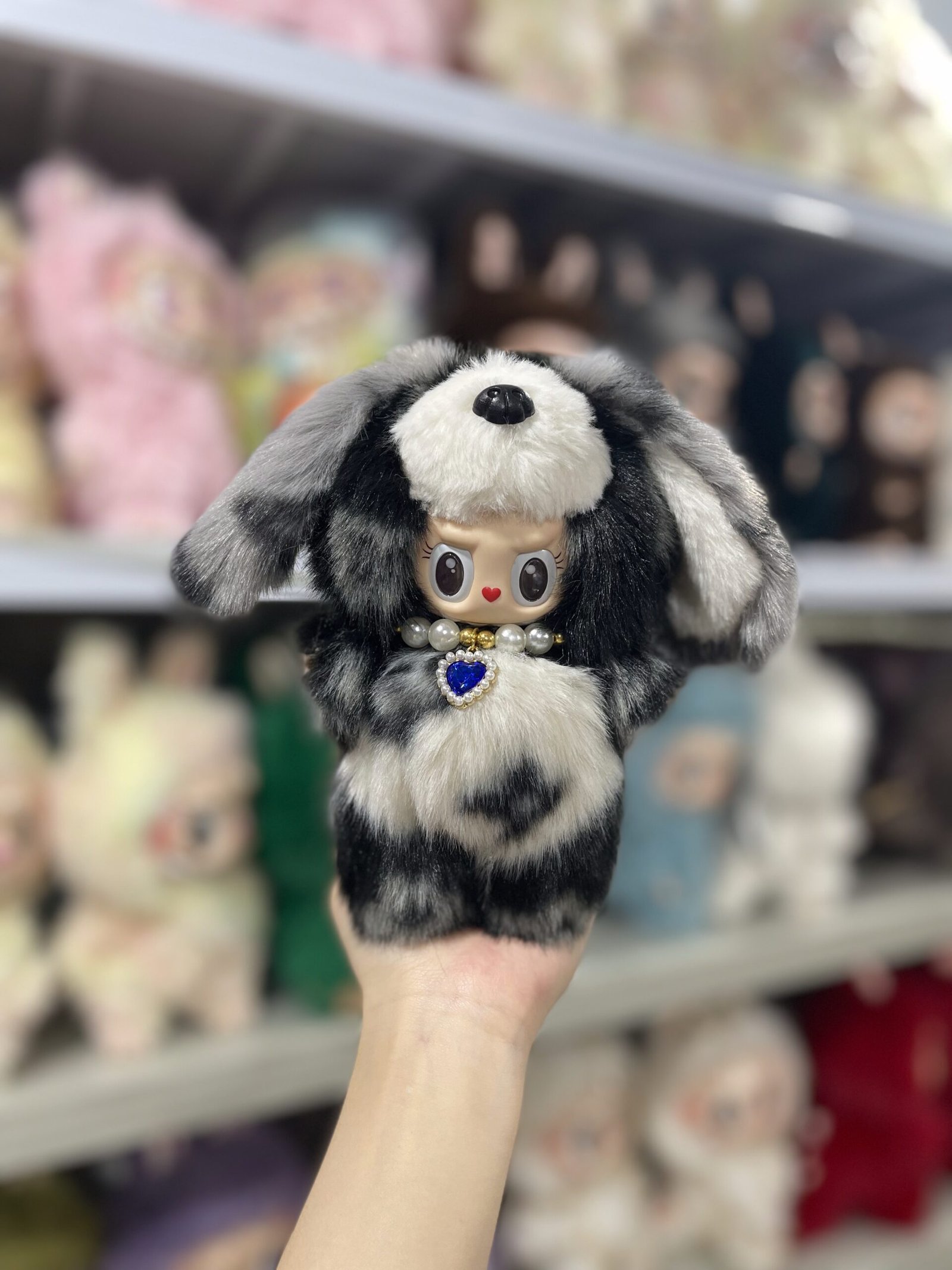 18cm Handmade Custom Long-Ear PUPPY Labubu vinyl plush pendant (All The Colors) - Image 4