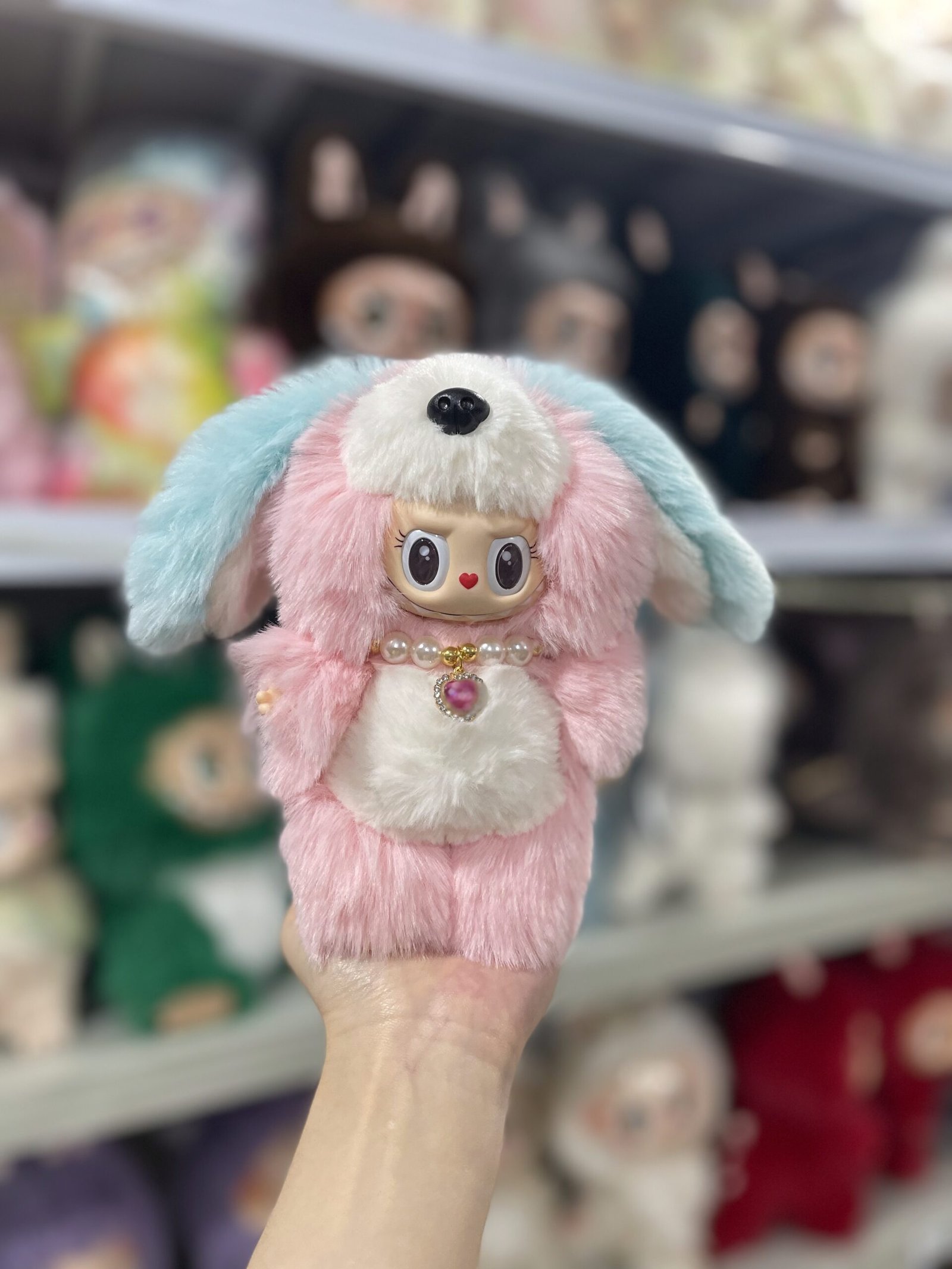 18cm Handmade Custom Long-Ear PUPPY Labubu vinyl plush pendant (All The Colors) - Image 5