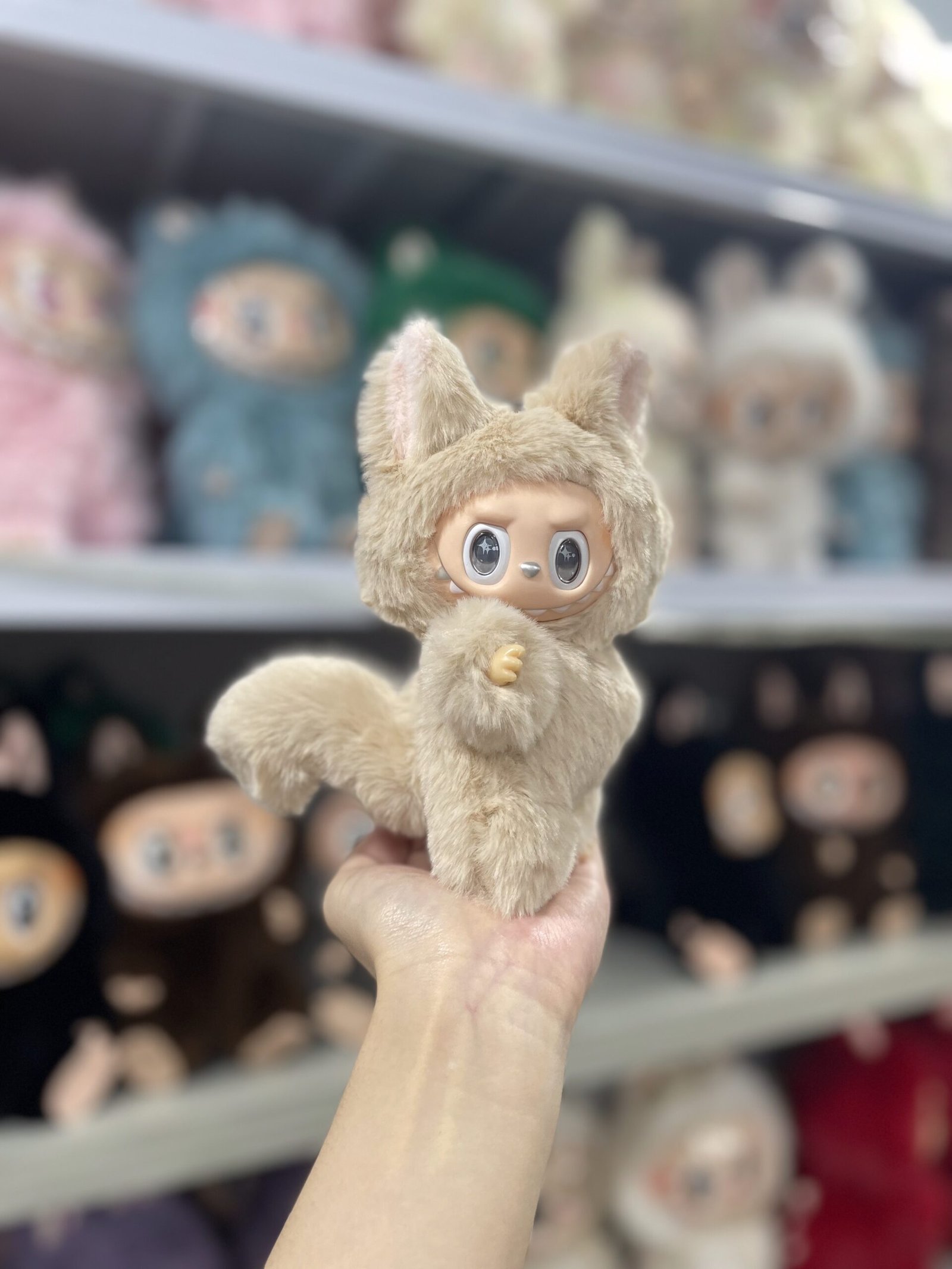 18cm Handmade Purity Fox Labubu vinyl plush pendant - Image 4