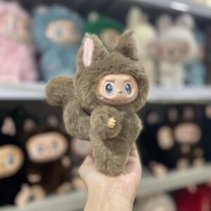 18cm Handmade Purity Fox Labubu vinyl plush pendant