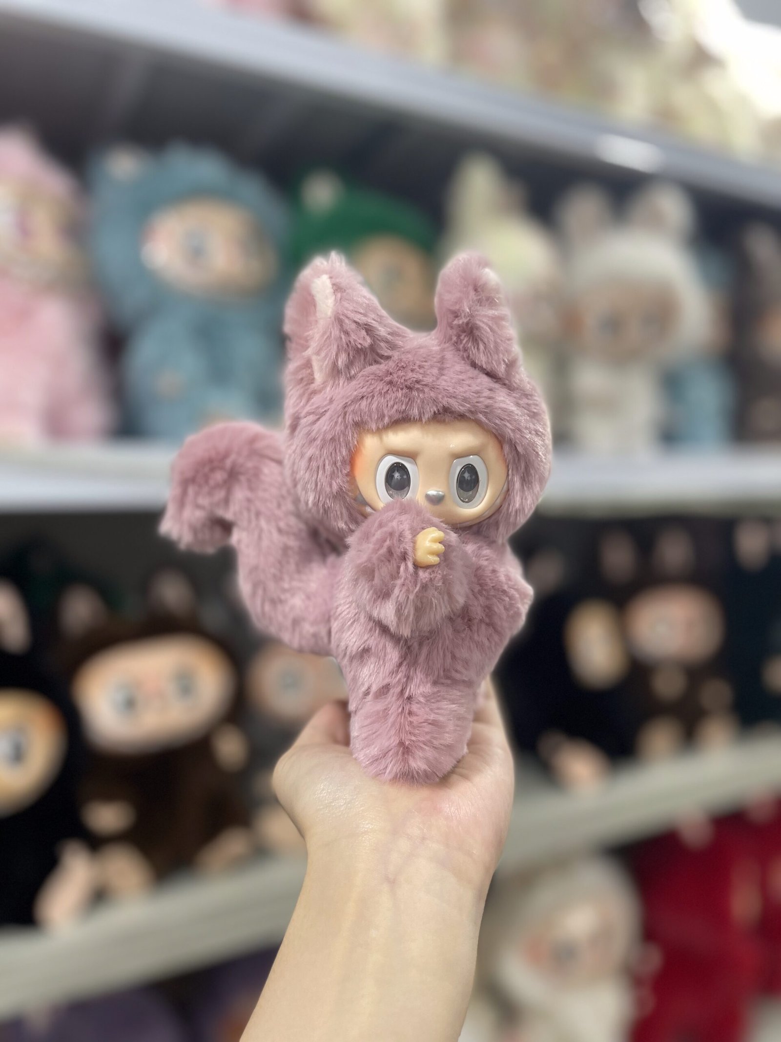 18cm Handmade Purity Fox Labubu vinyl plush pendant - Image 2