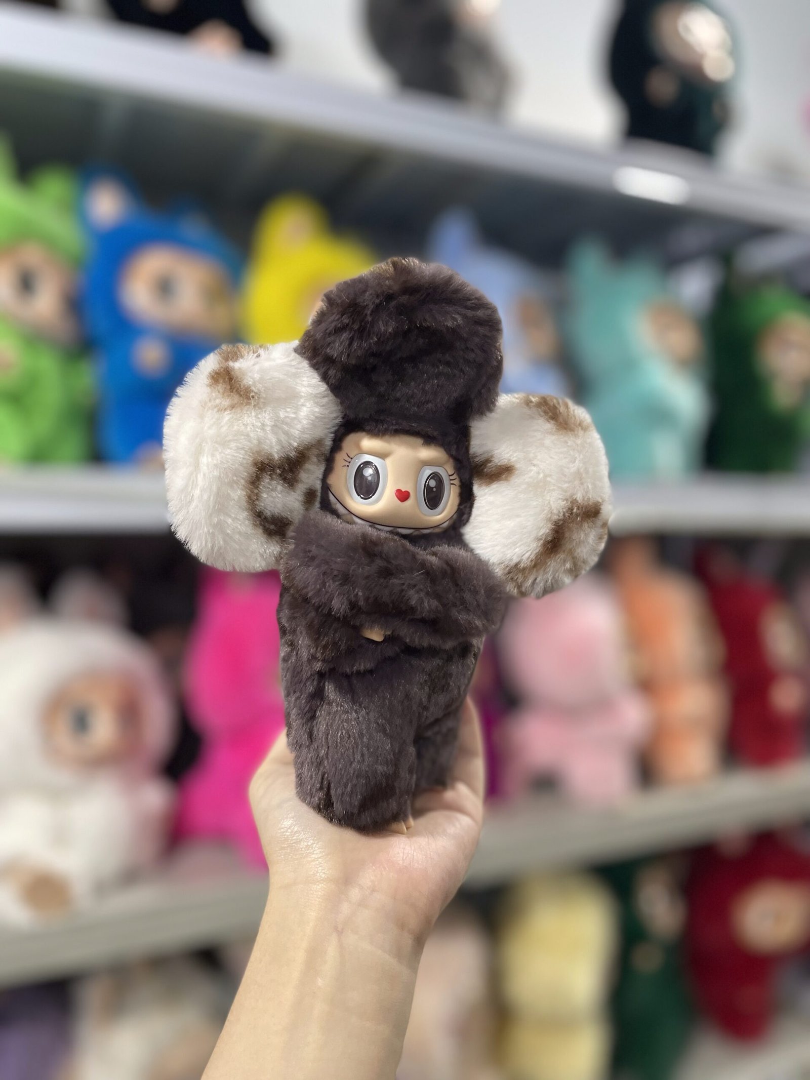 18cm Handmade Custom Flower Labubu vinyl plush pendant - Image 4