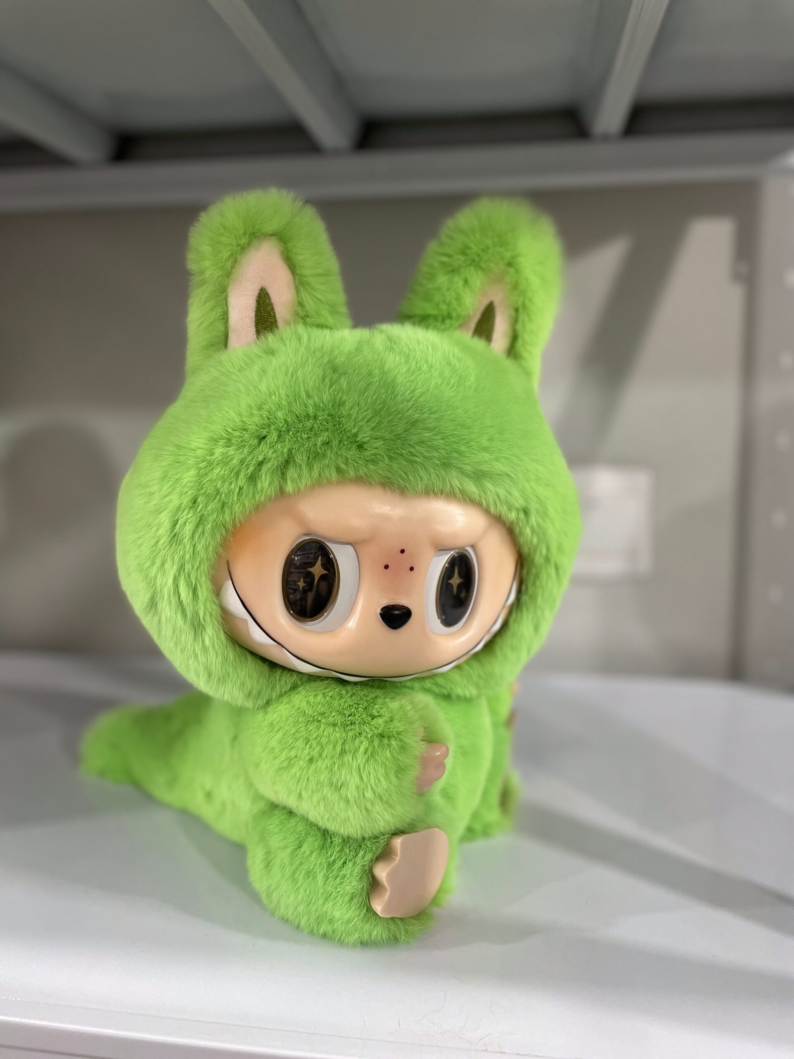 38cm Custom Real Rex Rabbit Fur zimomo with dragon tail vinyl plush - Image 12