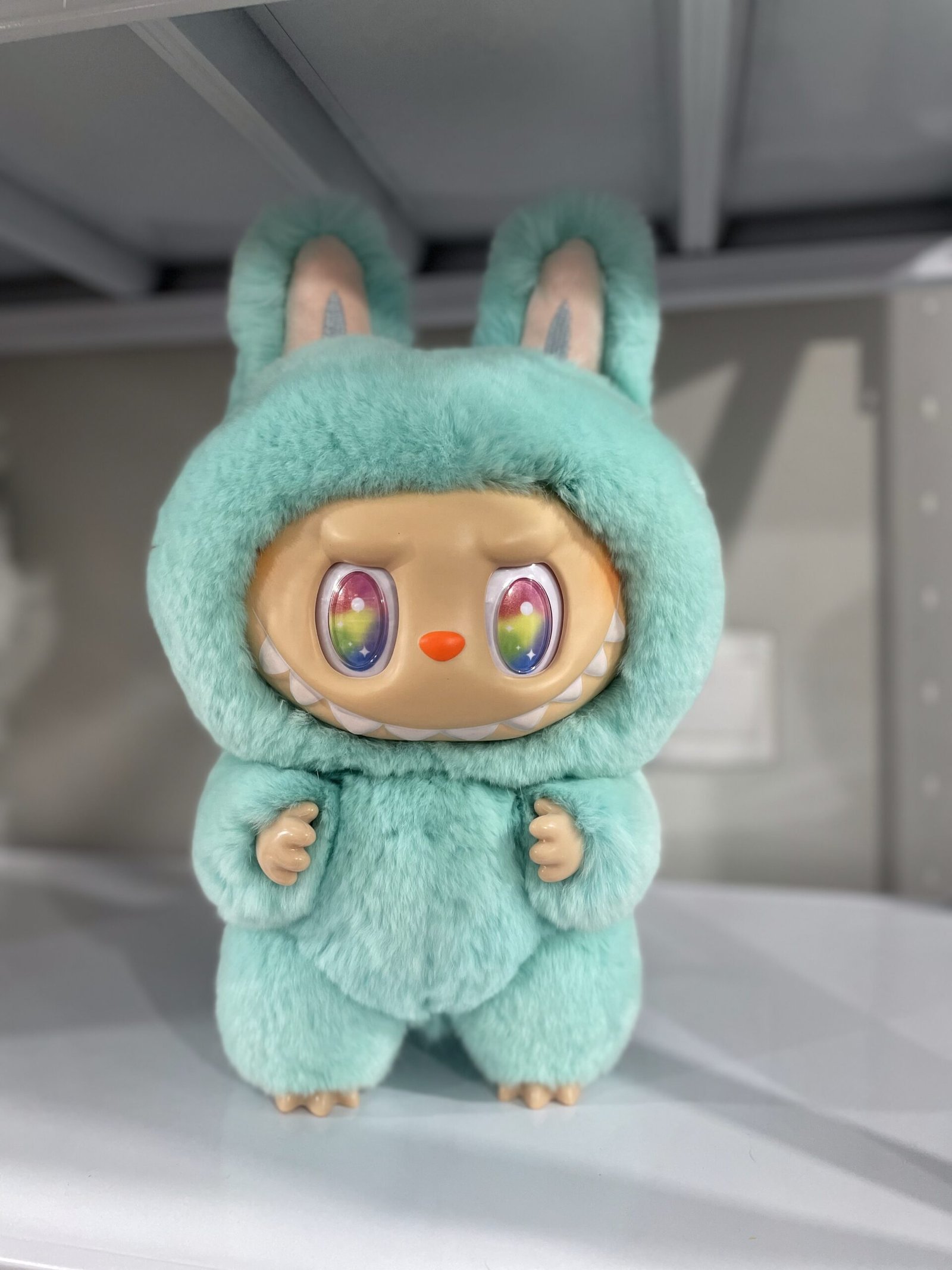 38cm Custom Real Rex Rabbit Fur zimomo with dragon tail vinyl plush - Image 8