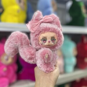 18cm Handmade Custom Painted Role Fox Labubu vinyl plush pendant