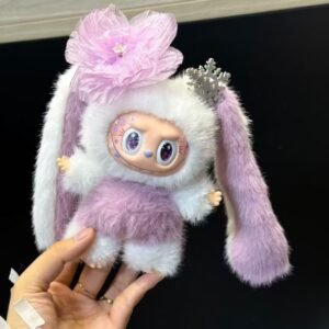 Pre-Order 18cm Purple Long Ear Bunny Labubu vinyl plush pendant