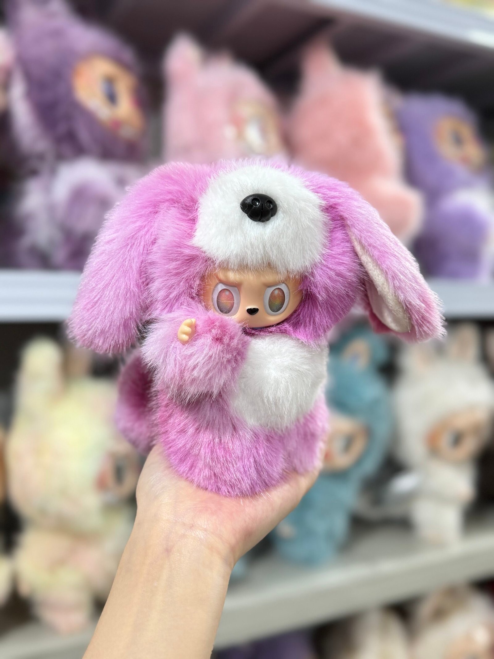 18cm Handmade Custom Long-Ear PUPPY Labubu vinyl plush pendant (All The Colors)