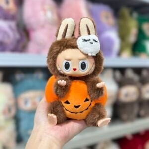 18 Custom Halloween Pumpkin Labubu vinyl plush
