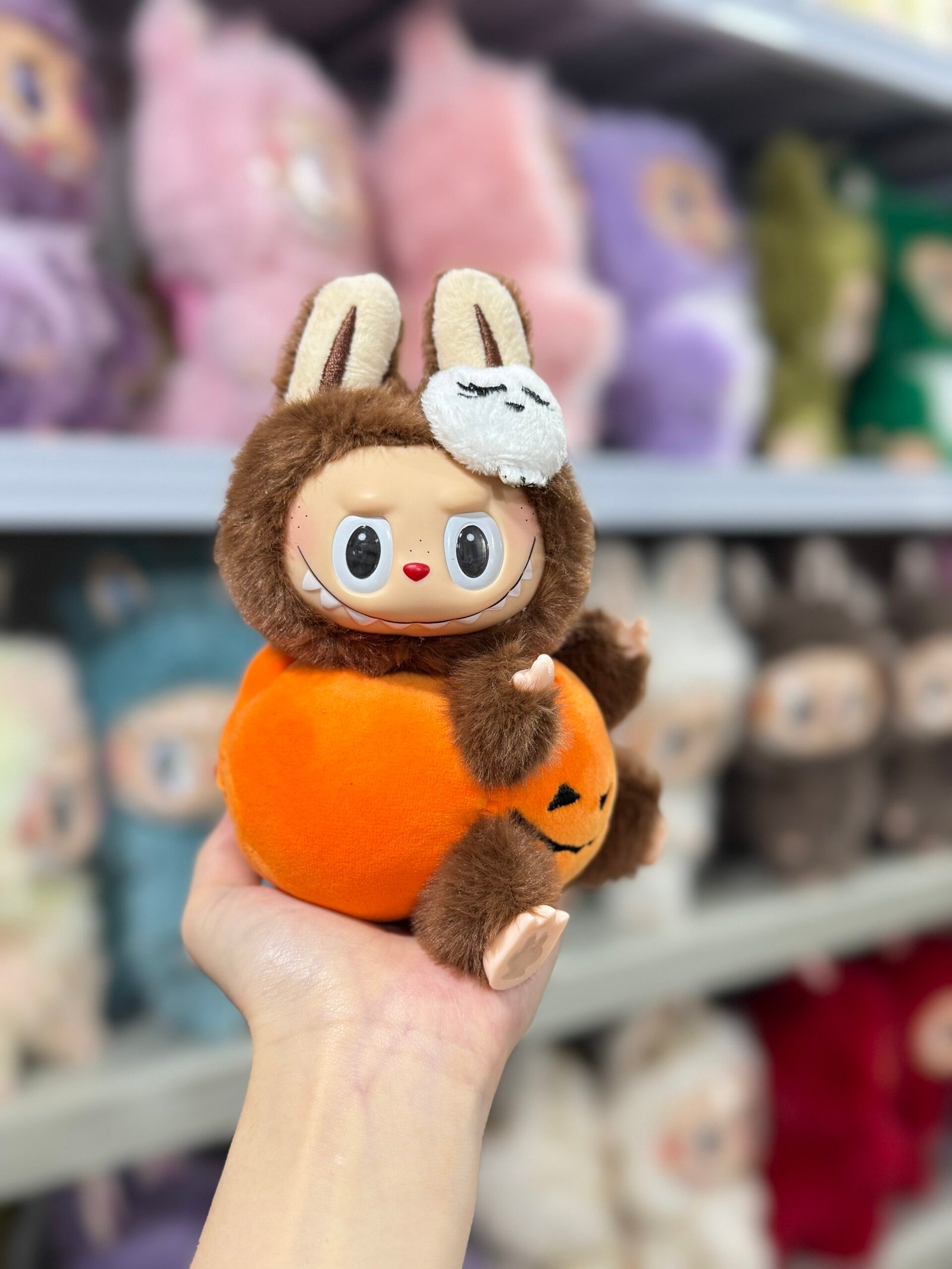 18 Custom Halloween Pumpkin Labubu vinyl plush - Image 2