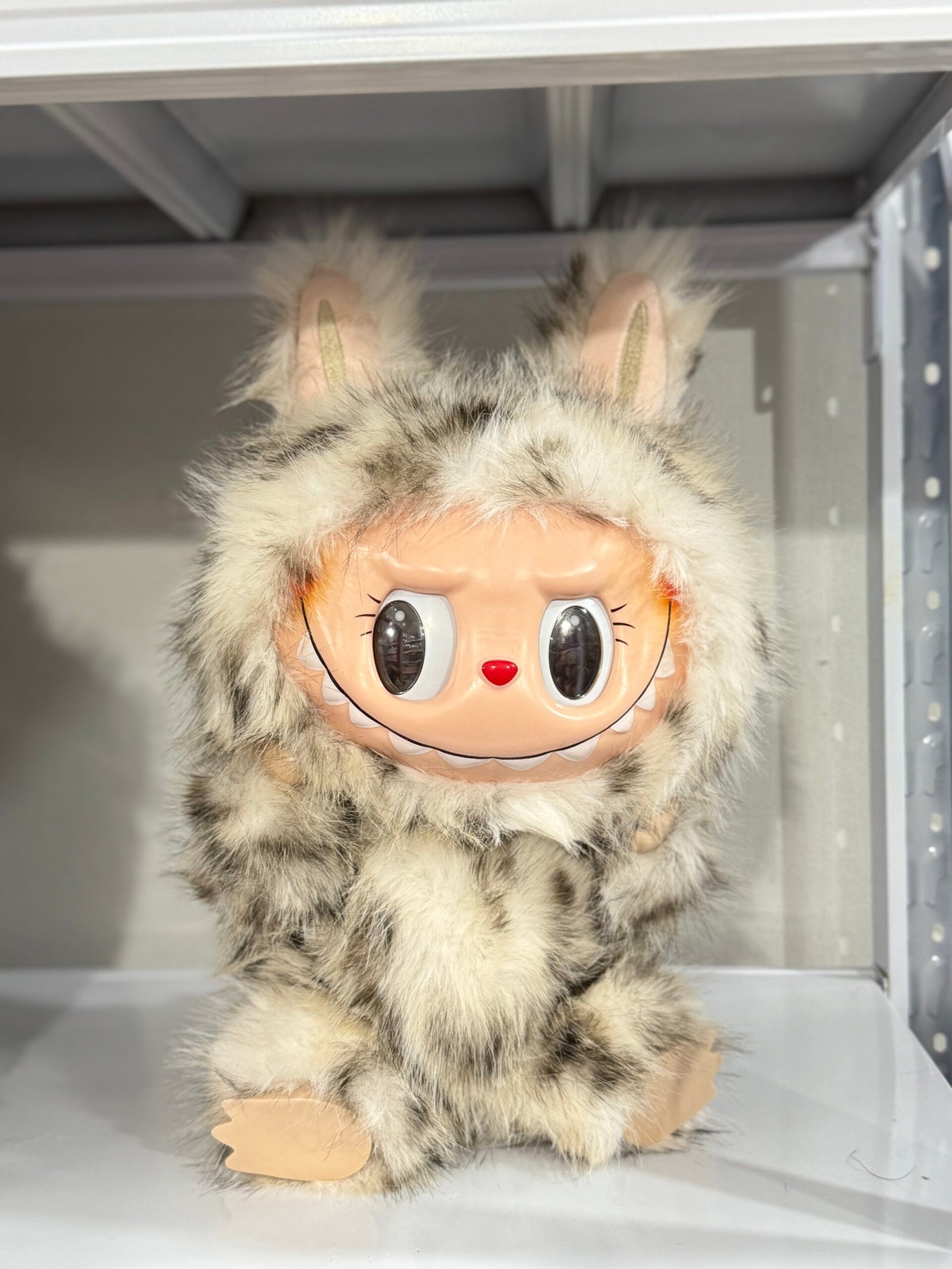 38cm custom leopard zimomo with dragon tail vinyl plush