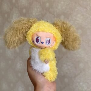 18cm Custom Pudding Dog Labubu vinyl plush pendant