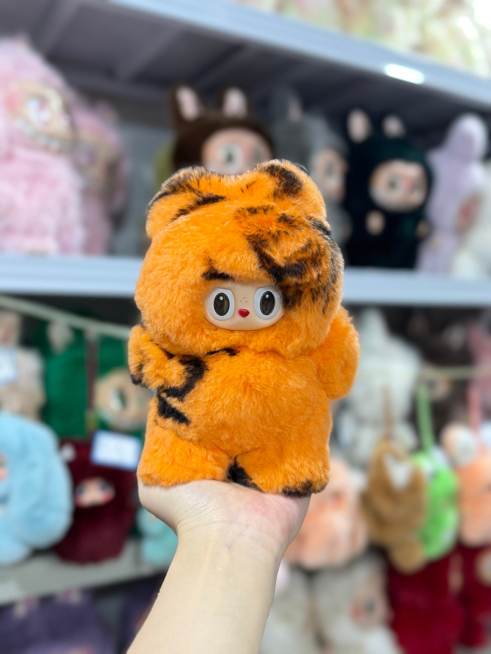 18cm Handmade Custom Real Rex Rabbit Fur Labubu vinyl plush pendant(All The Colors) - Image 5