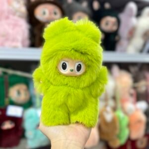 18cm Handmade Custom Bright Colour Real Rex Rabbit Fur Labubu vinyl plush pendant(All The Colors)