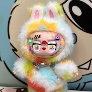 18cm Custom Clown Labubu vinyl plush pendant