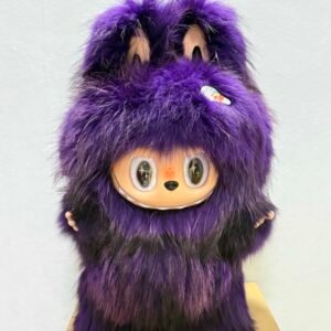 65cm Custom REAL PURPLE RACCOON FUR Zimomo vinyl plush doll