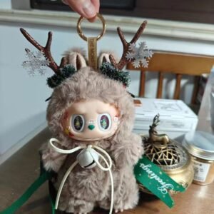 18cm Custom Christmas Labubu vinyl plush pendant