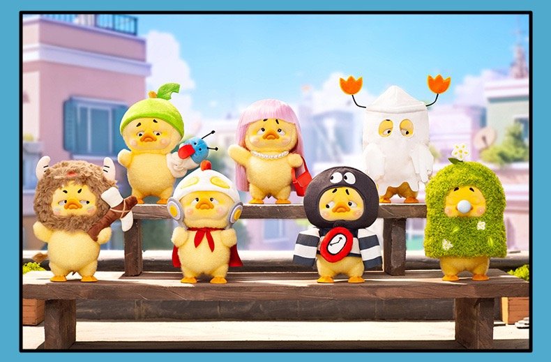 18cm Authentic Upset Duck Version 3(Born This Way) vinyl plush pendant