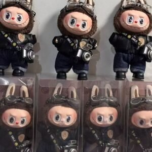 17cm Custom Polit Labubu vinyl plush pendant