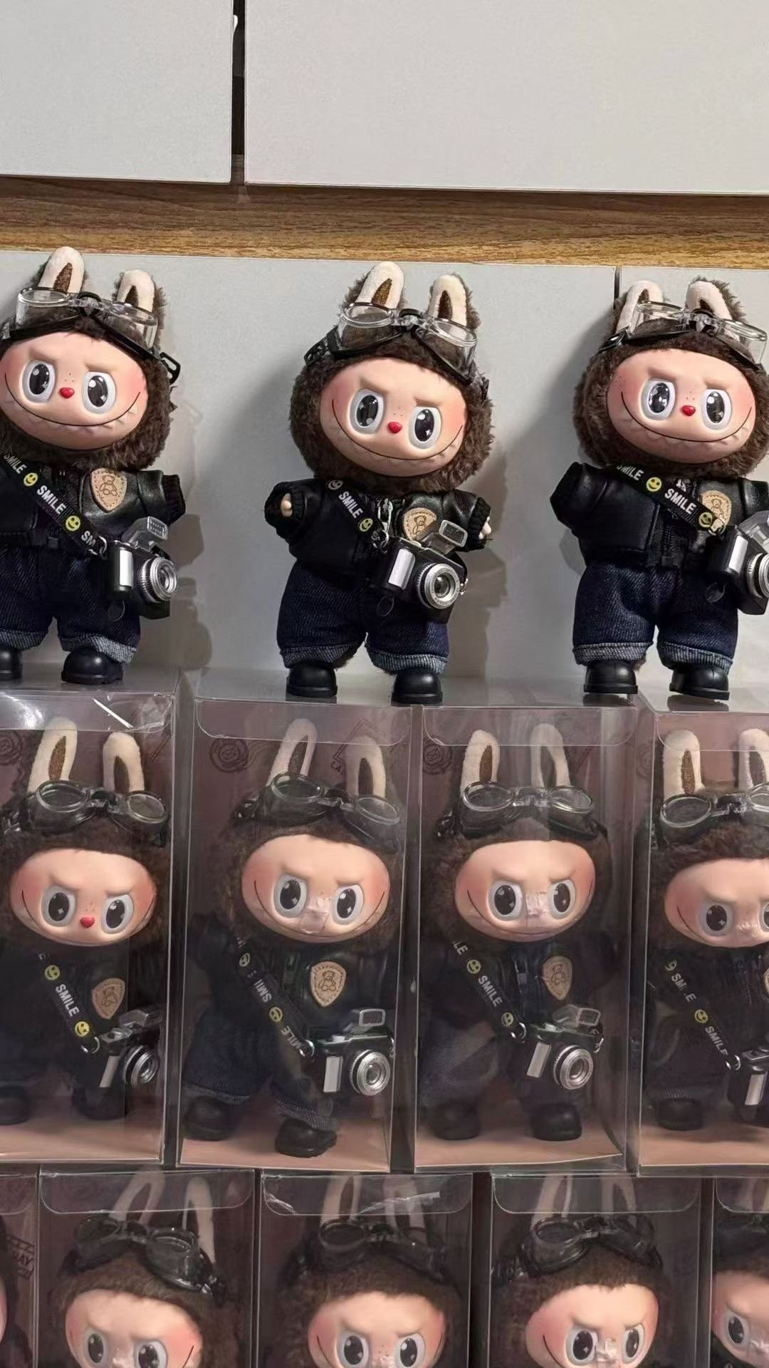 17cm Custom Polit Labubu vinyl plush pendant