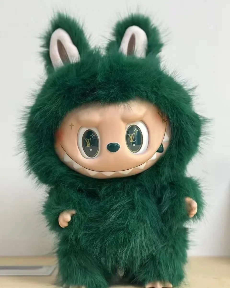 38cm custom Green zimomo with dragon tail vinyl plush