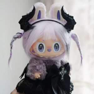 Pre-Order Custom 18cm Purple Girl Labubu vinyl plush pendant