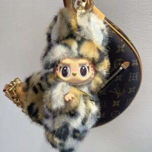 Pre-Order 18cm Custom Leopard Fox Labubu vinyl plush pendant