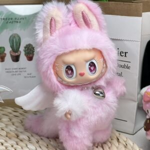 Pre-Order 18cm Custom Pink Zimomo With Wings vinyl plush pendant