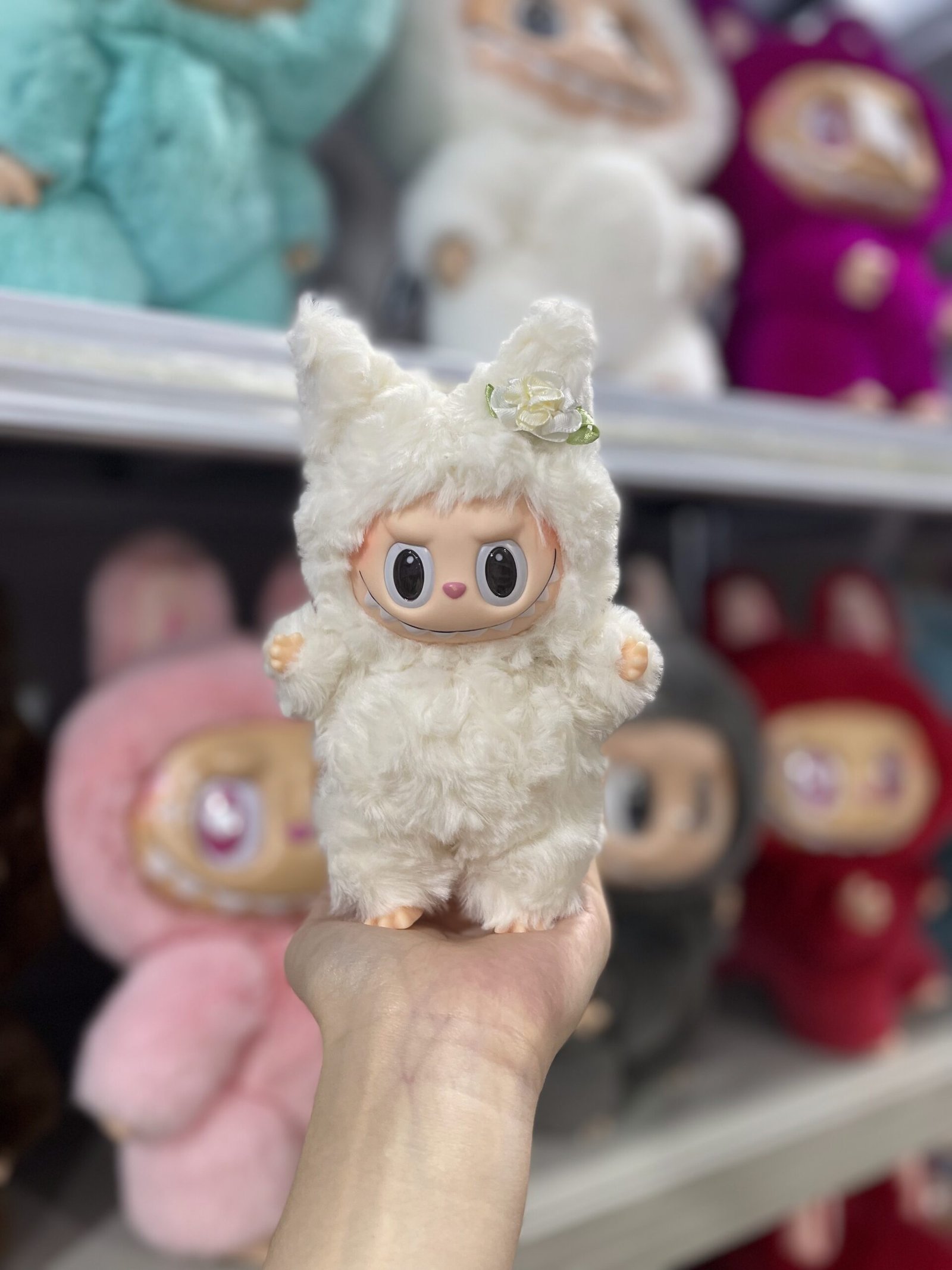 18cm Handmade Custom Plush Fox Labubu vinyl plush pendant(all the colors) - Image 2