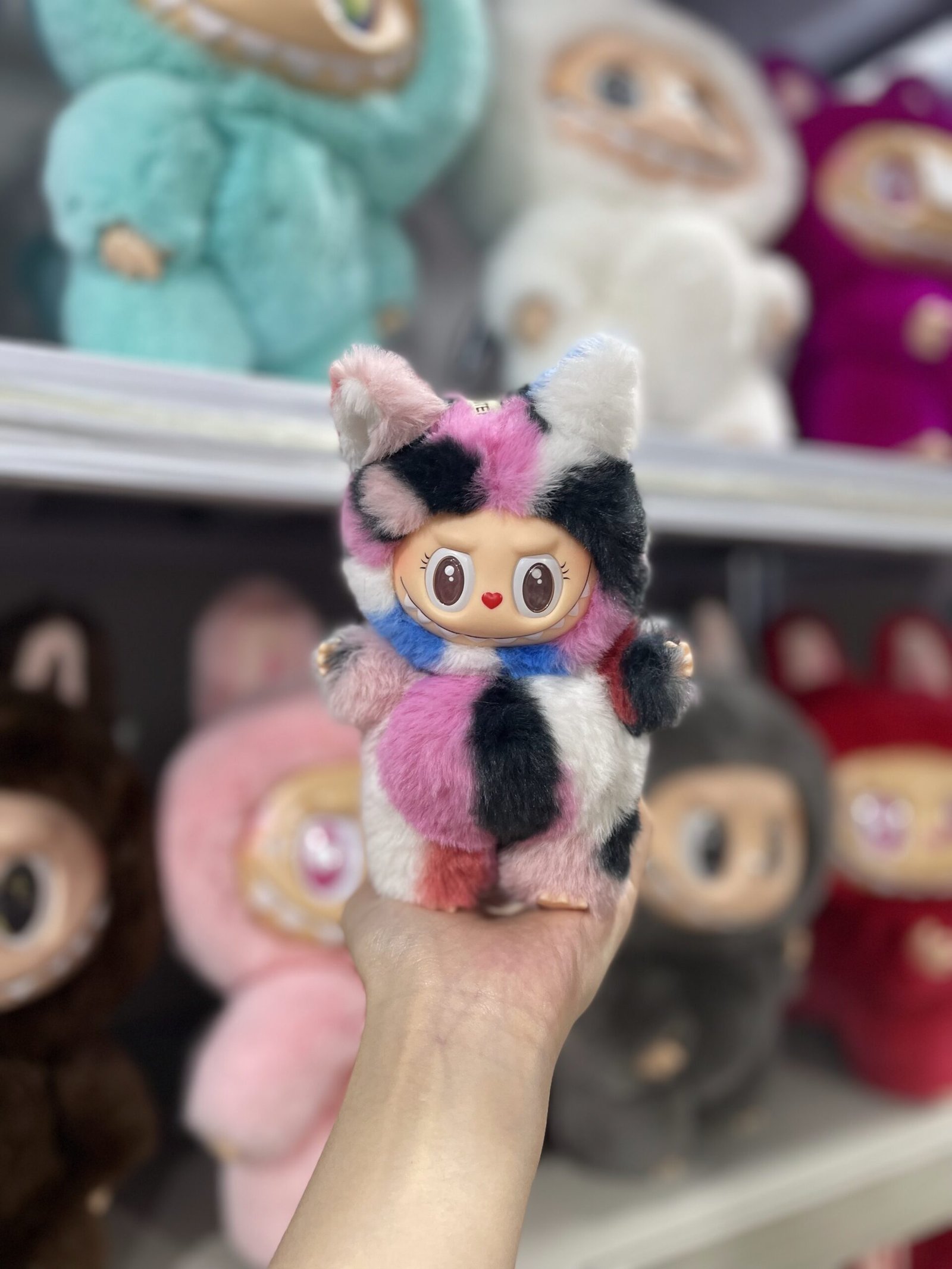 18cm Handmade Custom Plush Fox Labubu vinyl plush pendant(all the colors) - Image 5