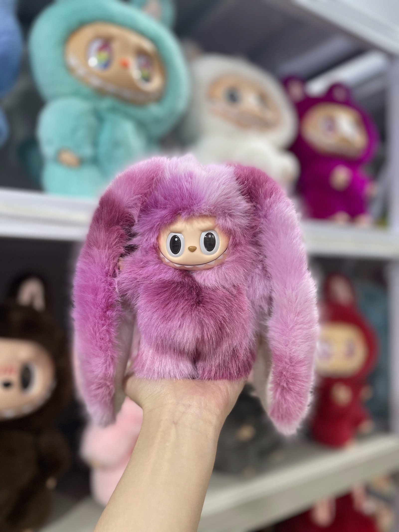 18cm Handmade Custom Labubu vinyl plush pendant(all the colors) - Image 2