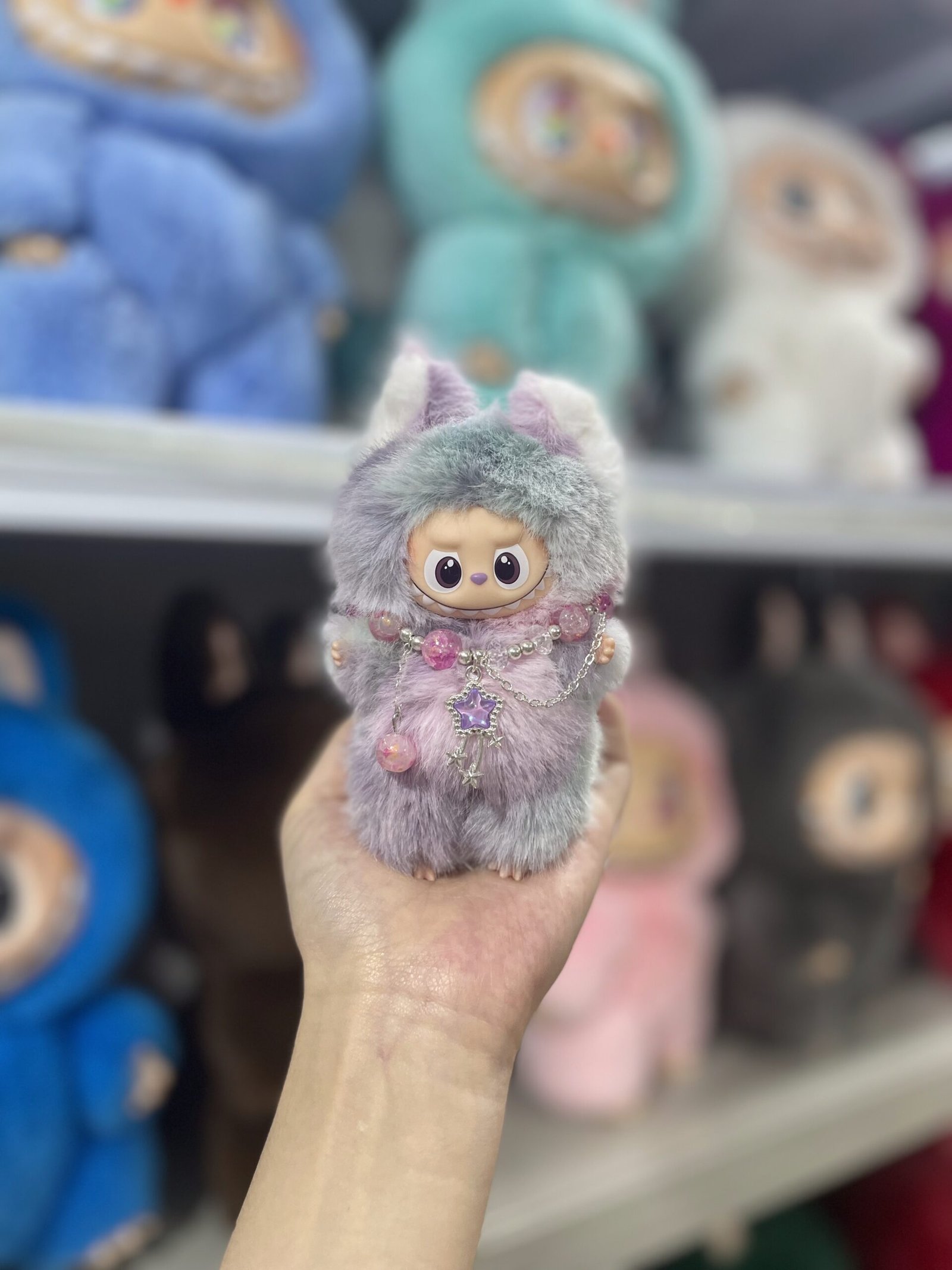 12cm Handmade Order Mini Fox Labubu vinyl plush pendant - Image 2