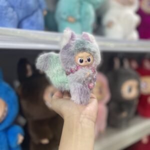 12cm Handmade Order Mini Fox Labubu vinyl plush pendant