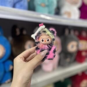 12cm Handmade Custom Mini Dun Dun Labubu vinyl plush pendant(all the colors)