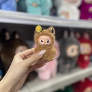 12cm Handmade Custom Mini fox Labubu vinyl plush pendant