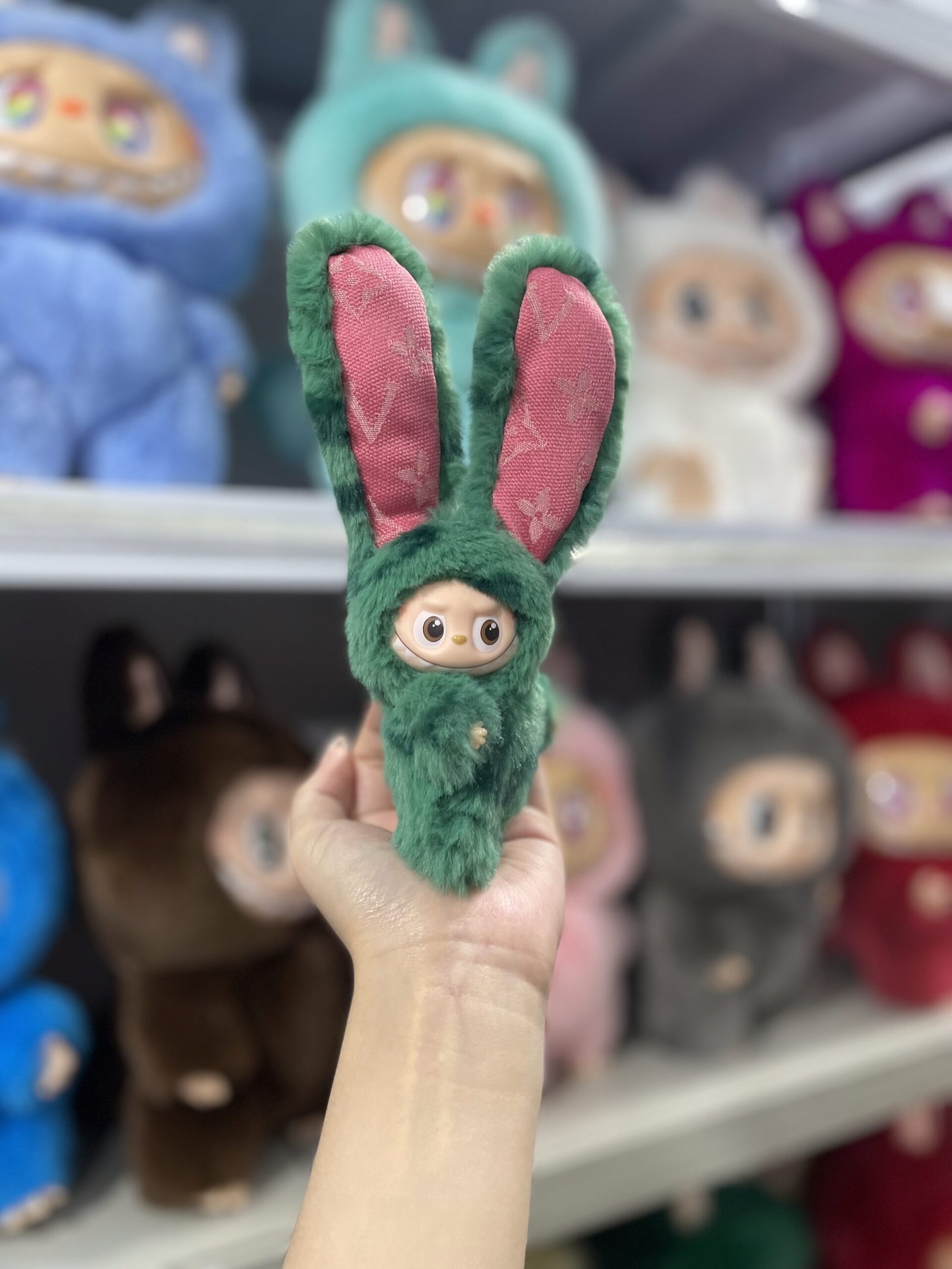 12cm Handmade Custom Mini Long eared rabbit Labubu vinyl plush pendant(all the colors)(Head can rotate) - Image 2