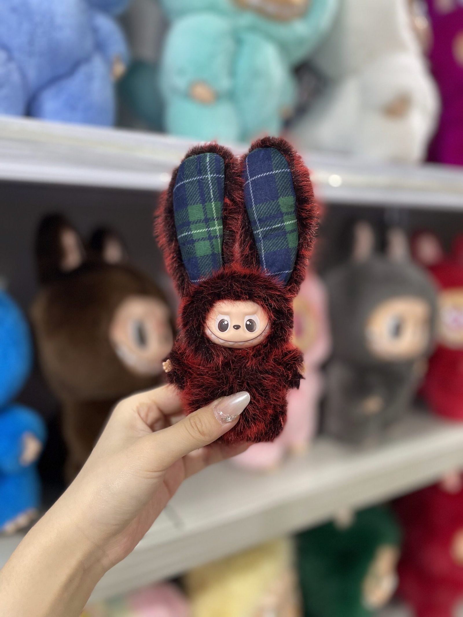 12cm Handmade Custom Mini Long eared bunny Labubu vinyl plush pendant(all the colors)
