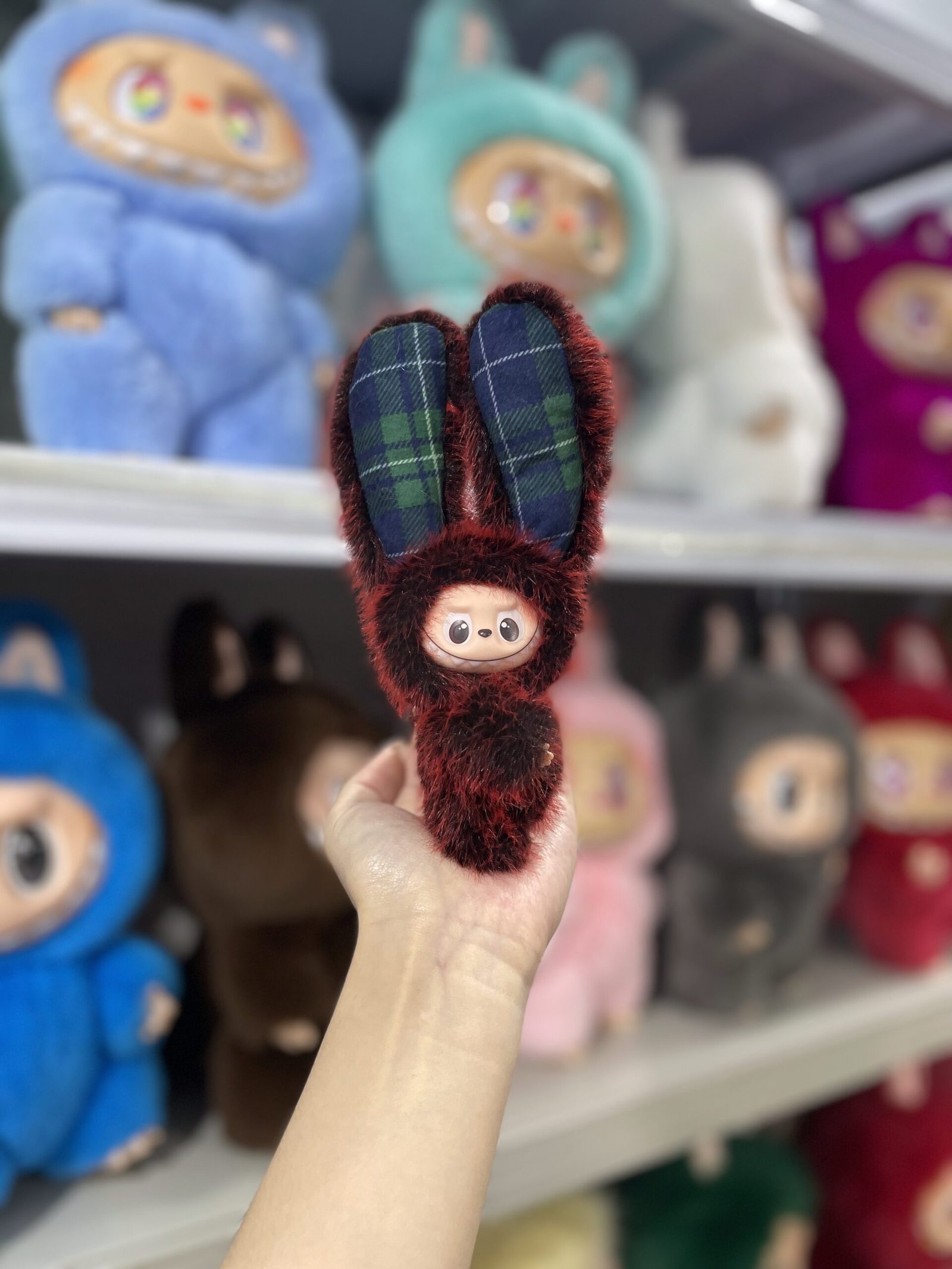 12cm Handmade Custom Mini Long eared bunny Labubu vinyl plush pendant(all the colors) - Image 3